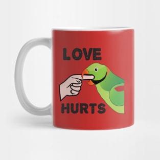 Love Hurts - Alexandrine Parakeet Male Mug